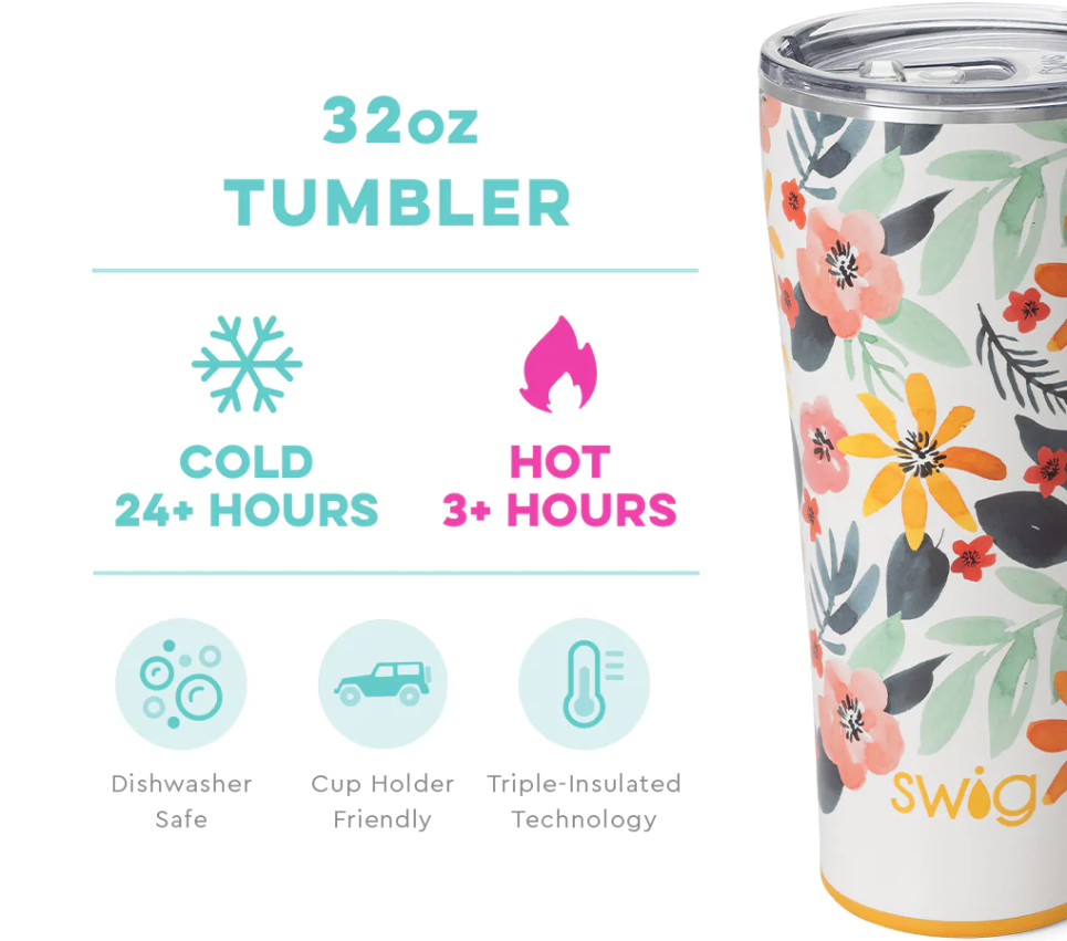 Swig Shimmer White Diamond - 32 oz Tumbler