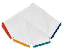 Load image into Gallery viewer, Color Play Lace Crotchet Trimmed Napkins - Set of 4