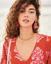 Load image into Gallery viewer, Spartina 449 Straw Pom Earrings - Red
