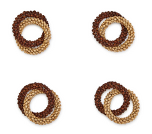 Load image into Gallery viewer, Beaded Napkin Rings - S/4
