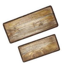 Load image into Gallery viewer, Rectangle Trays with Natural Bark Edge