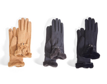 Load image into Gallery viewer, Cashmere-like Gloves With Faux Fur Cuff