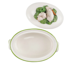 Load image into Gallery viewer, Vietri Spring Vegetables Tureen w/ Bunnies - FINAL SALE
