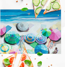 Load image into Gallery viewer, Summertime Sun Vinyl Placemat - FINAL SALE