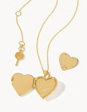 Load image into Gallery viewer, Spartina 449 Heart Locket Necklace 30" Pearlescent