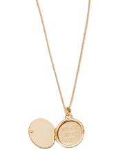 Load image into Gallery viewer, Spartina 449 Round Locket Necklace Starburst Gold