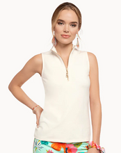 Load image into Gallery viewer, Spartina 449 Serena Half-Zip Top - Pearl White