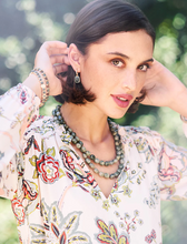 Load image into Gallery viewer, Spartina 449 The Bluff Necklace 18" Silver Leaf Jasper