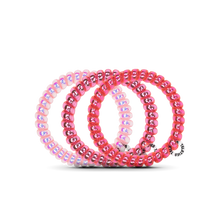 Load image into Gallery viewer, TELETIES Think Pink Hair Ties 3 Pack - Small