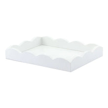 Load image into Gallery viewer, Addison Ross London White Scalloped Edge Tray - Small - FINAL SALE