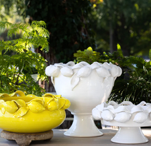 Load image into Gallery viewer, Vietri Limoni White Figural Footed Planter