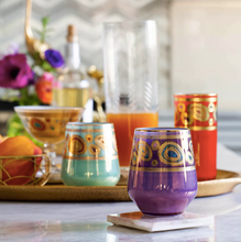 Load image into Gallery viewer, Vietri Regalia Stemless Wine Glass - Purple