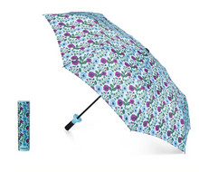 Load image into Gallery viewer, Vinrella Floral Fantasy Bottle Umbrella open