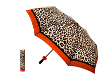 Load image into Gallery viewer, Vinrella Leopard Wine Bottle Umbrella open umbrella