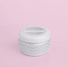 Load image into Gallery viewer, Capri Blue Volcano Signature White Mini Tin Candle, 3 oz