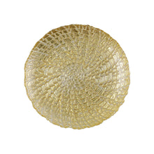Load image into Gallery viewer, Vietri Rufolo Glass Gold Crocodile Salad Plate