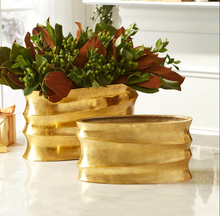Load image into Gallery viewer, Gold Oval Planters