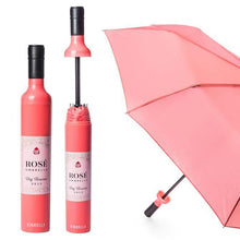 Load image into Gallery viewer, Vinrella Rose Labeled Bottle Umbrella