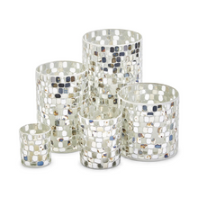 Load image into Gallery viewer, Mirror Mosaic Candleholders