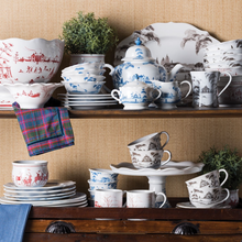 Load image into Gallery viewer, Juliska Country Estate Lidded Sugar/Jam Bowl Main House - Delft Blue - 8 Oz.