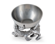 Load image into Gallery viewer, Arthur Court Elevated Alligator Bowl 5.5 inches