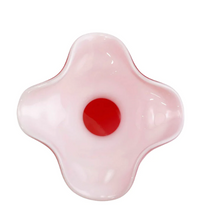 Load image into Gallery viewer, Vietri Hibiscus Glass Red Small Fluted Vase