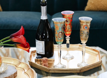 Load image into Gallery viewer, Regalia Champagne Glasses on tray