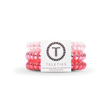 Load image into Gallery viewer, TELETIES Think Pink Hair Ties 3 Pack - Small