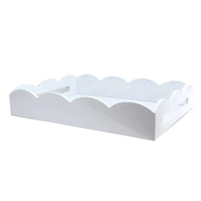 Load image into Gallery viewer, Addison Ross London White Scalloped Edge Tray - FINAL SALE