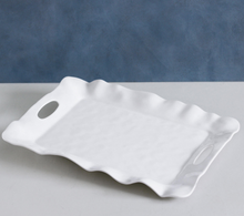 Load image into Gallery viewer, Beatriz Ball VIDA Havana White Melamine Rectangular Tray with Handles