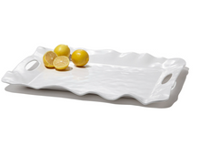 Load image into Gallery viewer, Beatriz Ball VIDA Havana White Melamine Rectangular Tray with Handles