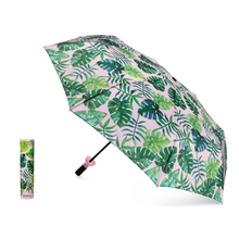 Load image into Gallery viewer, Vinrella Tropical Paradise Bottle Umbrella open umbrella