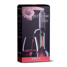 Load image into Gallery viewer, VinOstream  On Bottle Aerator and Non Drip Dispenser in a box
