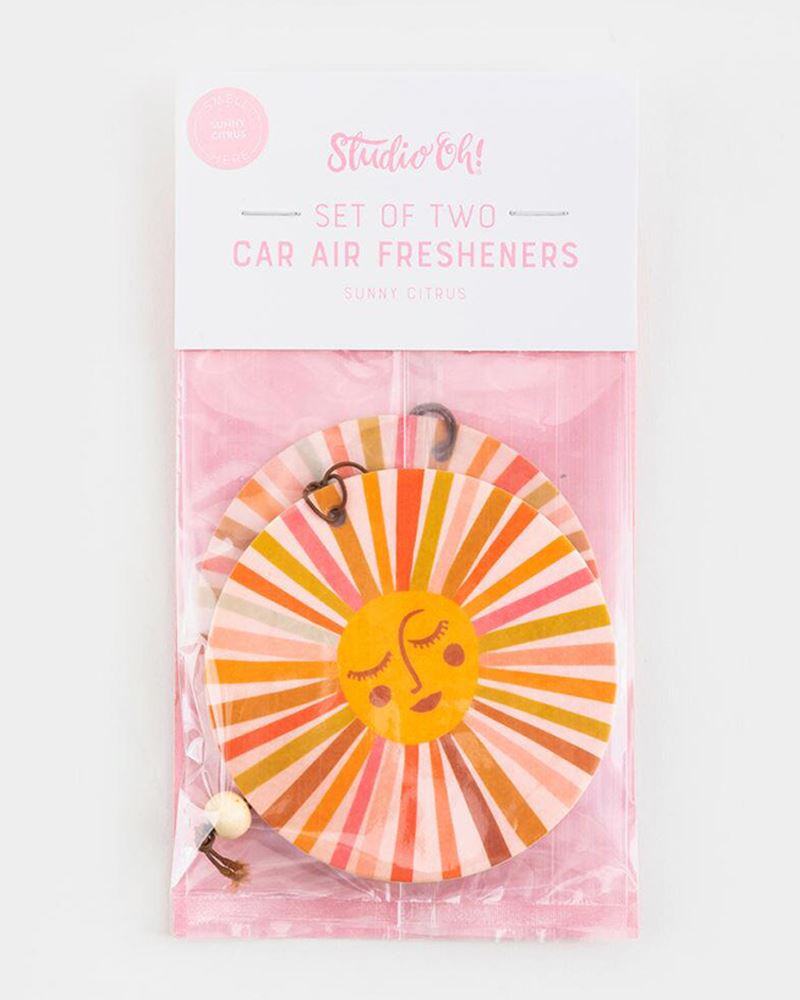 Retro Sunshine Car Air Fresheners (2-Pack)