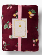 Load image into Gallery viewer, Rifle Paper Ditsy Dahlia Travel Fleece Blanket
