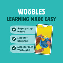 Load image into Gallery viewer, The Woobles Cornelius the Bee Pink Crochet Kit graphic with text learning make easy step by step video make for beginners made for each woodles kit
