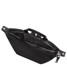 Load image into Gallery viewer, Le Pliage Energy L Recycled Canvas Backpack showing open zipper 

