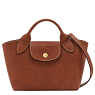 Longchamp Épure XS Leather Crossbody Tote Bag - Brown