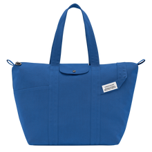 Load image into Gallery viewer, Longchamp Le Pliage Collection X-Large Canvas Tote Bag in Atlantic blue
