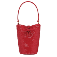 Longchamp Le Roseau Sparkling Handbag - Red