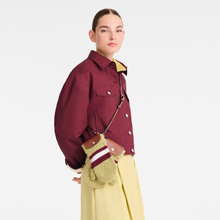 Load image into Gallery viewer, Longchamp Le Pliage Cocooning Crossbody Bag - Pistachio/Burgundy
