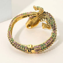 Load image into Gallery viewer, Crystal Rhinestone Crocodile/Alligator Embellished Bracelet
