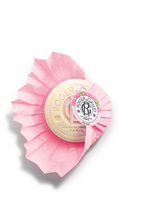 Load image into Gallery viewer, Roger &amp; Gallet Wellbeing Soap 3.5 oz - Rose with paper part open 
