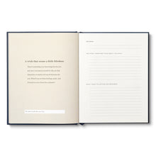 Load image into Gallery viewer, Wish List Life Plans, Big Dreams, and Things I Really Want to Do Book page with writing prompt 
