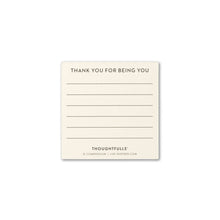 Load image into Gallery viewer, Appreciating You ThoughtFulls Pop-Open Card with lines for hand written note
