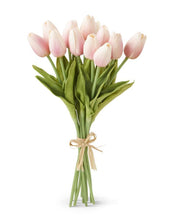 Load image into Gallery viewer, 
Real Touch 13 Inch Mini Tulip Bundle - 12 Stems
 pale pink
