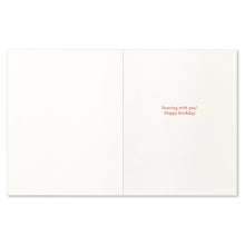 Load image into Gallery viewer, inside of the card starting with you Happy birthday
