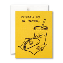 Load image into Gallery viewer, Laughter is the best medicine… Get Well Card with envelope 

