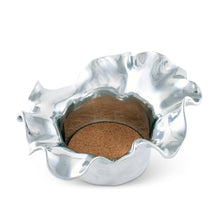 Load image into Gallery viewer, Carmel Wine Coaster showing cork interior 
