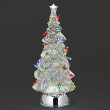 Load image into Gallery viewer, LED Lighted Swirl Christmas Tree with Colorful Bulbs
